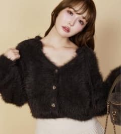 milkyフェザーニットショートカーデのサムネイル