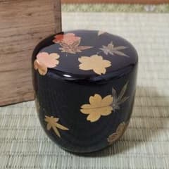 峯清 鳥蒔絵 四種茶器 共箱 螺鈿細工入 木製 棗 茶道具 隆弘峯 春秋蒔絵 中棗 共箱付 茶道具 - メルカリ