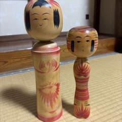 伝統こけし 2体セット 木工芸品 - メルカリ
