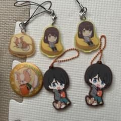 ゆるキャン アクリルキーホルダー5個セットと缶バッジのサムネイル