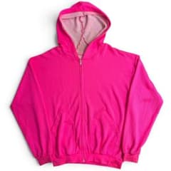 激レア 90s コットン ナイロン パッションピンク ZIPパーカー - メルカリ