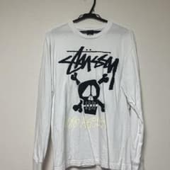 Stussy スカルプリント 長袖Tシャツ ホワイト Mのサムネイル
