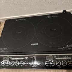 IH調理器 2口 黒　YAMAZENのサムネイル