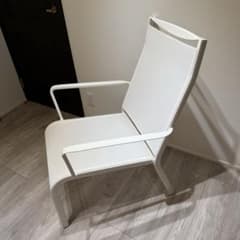 美品】Francfranc フランフラン メッシュチェア ガーデンチェア 白 