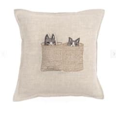 Coral & Tusk 新品ポケットクッションカバー Basket cat - メルカリ