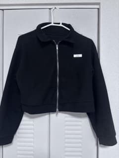 JUSI BELIEV ジップアップパーカー ブラックのサムネイル