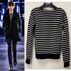 サンローランパリ15AWボートネックボーダーニットXS 15AW SAINT LAURENT PARIS lボーダー ニット セーター - メルカリ