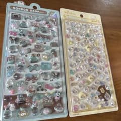 【正規品】チョコミント しずくちゃんミニ ボンボンドロップシール2枚セットのサムネイル
