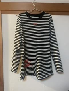 オフホワイト　ロンT ボーダーのサムネイル