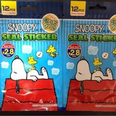スヌーピー 衣類に貼る虫除けシール12枚入✖︎２シート         ￥333のサムネイル