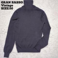 GRAN SASSO Vintage♢イタリア製 ハイネックニット 濃灰 50 - メルカリ