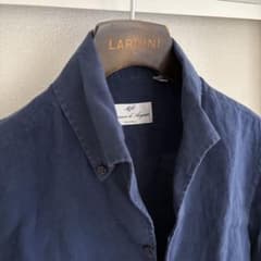 Massimo d'Augusto MAX6 リネンソリッドボタンダウンシャツ - メルカリ