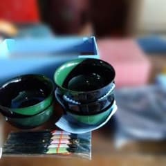 深緑色 小鉢 5客セット 和食器のサムネイル