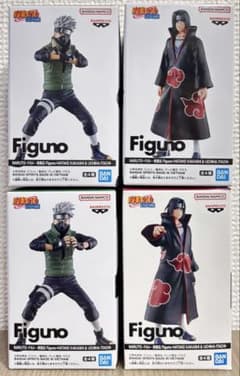 NARUTOナルト疾風伝Figunoはたけカカシ/うちはイタチ4種コンプセット