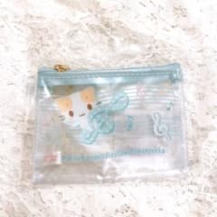 サンリオ マシュマロみたいなふわふわにゃんこ ミニクリアポーチ 音符のサムネイル