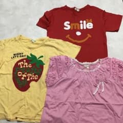 【37】　キッズ Tシャツ 3枚セット まとめ売り　130のサムネイル