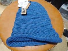 ​【新品タグ付】エッジシティー 麻100% ニット帽 日本製 ホールガーメントのサムネイル