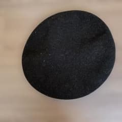 ブラック ベレー帽 ニット切り替えのサムネイル