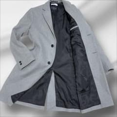 イタリア高級ウール生地　ユナイテッドアローズ　メルトン　チェスターコート 縮絨 イタリア高級ウール生地 ユナイテッドアローズ メルトン チェスター