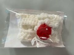 いつぬい　くま用 ニット帽 いちごモチーフのサムネイル