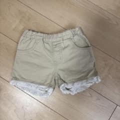 moujonjon キッズ ハーフパンツ ベージュ 110cmのサムネイル
