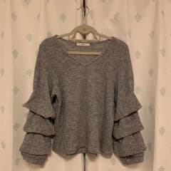 チャオパニック　美品✨ニット（グレー）のサムネイル
