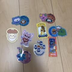 디즈니 스티치 모스 버거 콜라보레이션 스티커 세트