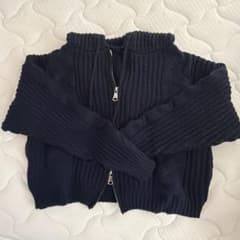 ダブルジップニットパーカー　nuguのサムネイル