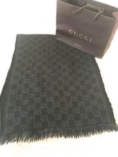 GUCCI グッチ マフラー ブラックのサムネイル