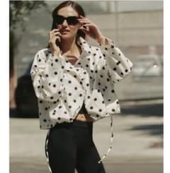 ZARA ドット柄ジャケット S - メルカリ