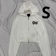 9090 GIRL 訳あり 90 Logo Glitter Zip Hoodie 9090 GIRL 訳あり 90 Logo Glitter Zip Hoodie