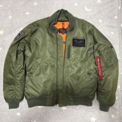 ALPHA INDUSTRIES MA-1 フライトジャケット カーキ Mのサムネイル