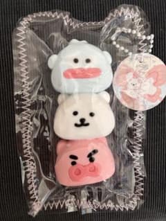 スクイーズ 3個セット マスコット キーホルダー ぷにぷにのサムネイル