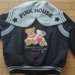 PINK HOUSE ピンクハウス クマさん刺繍セーラーフードブルゾン - メルカリ