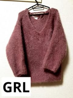 GRL 長袖 ニット ピンク Fサイズのサムネイル