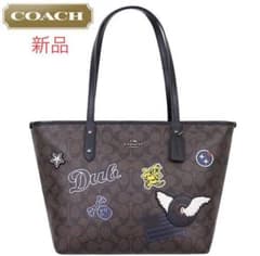 コーチ COACH バッグ トートバッグF11800 ブラウン×ブラック パッチのサムネイル