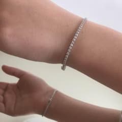 シルバー925製 テニスブレスレット 2.0ct  （説明アリ）のサムネイル