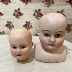 677イギリス買い付ビスクドールヘッド 小型 2個セット、ドイツ - メルカリ