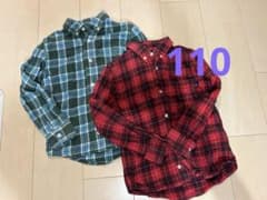 Stussy Kids 長袖チェックシャツ 2色セット M/5Tのサムネイル