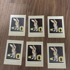 ビロードのうさぎ メッセージカード 6枚セット 酒井駒子 非売品のサムネイル