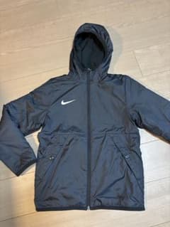 NIKE ナイキ キッズ 裏フリース 中綿ジャケット アウター 140cm 黒のサムネイル