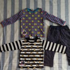 男の子 Tシャツ2枚+パンツ1枚セットのサムネイル