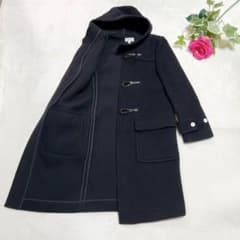 未使用級美品✨ ハイク hyke ダッフルコート ブラック 黒 ホワイト