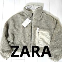 ZARA ブルゾン リバーシブル ボア ショート丈のサムネイル