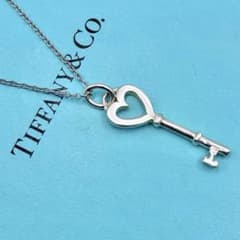 美品・希少】ティファニー ハートキー 鍵モチーフ ネックレス シルバー