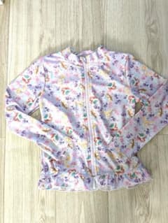 ディズニープリンセス ラッシュガード 120 女の子 長袖 水着 フリルのサムネイル
