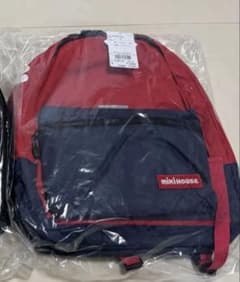 新品未開封13リットル ミキハウス リュック 赤紺 黒 2点 双子にも 通園 