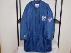 New York Yankeesフード付きロングベンチコート1980年代現地購入 New York Yankeesフード付きロングベンチコート1980年代現地購入
