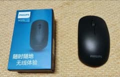 フィリップス ワイヤレス 静音マウス M315 PHILIPS ブラックのサムネイル