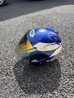 YAMAHA SHOEI ジェットヘルメット 青のサムネイル